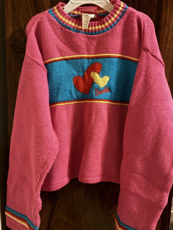 Barbie Other - Vintage 90s/ Y2k Barbie Hot Pink Knit Sweater